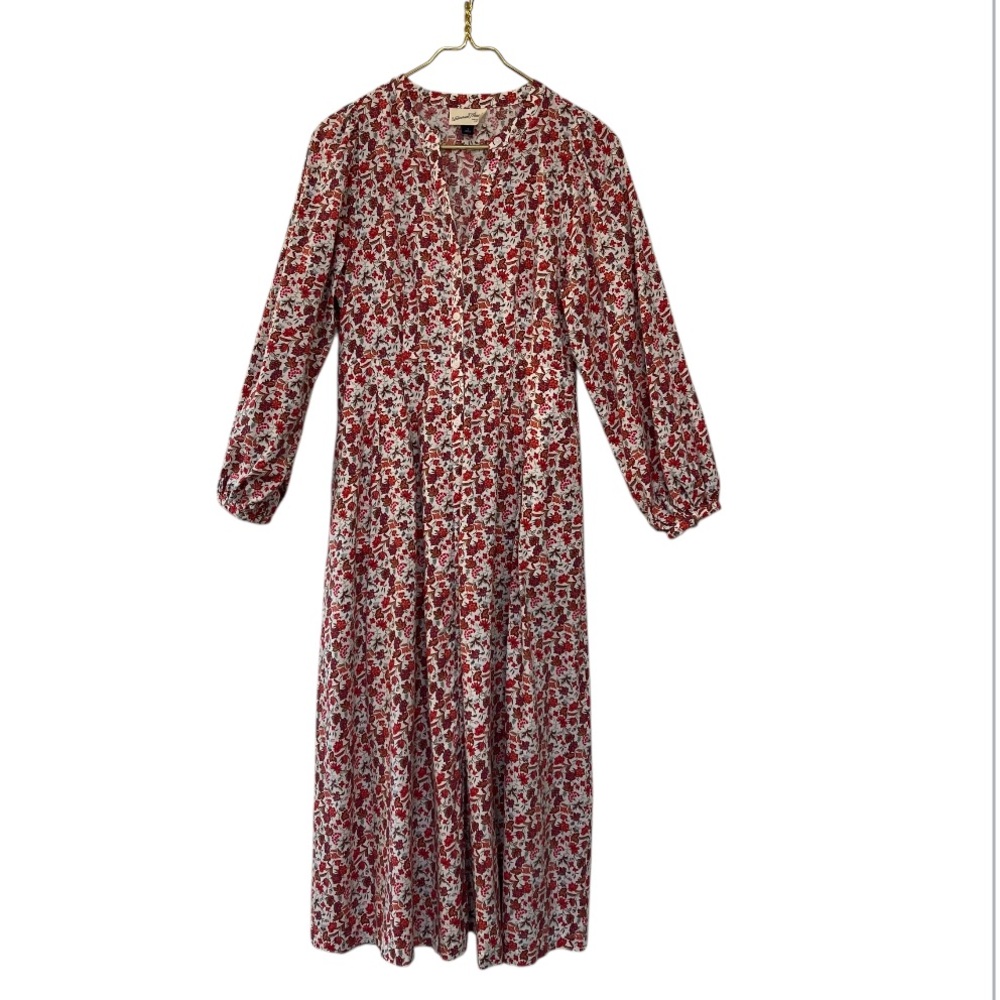 Universal Thread Floral Button Front Long Sleeve … - image 2